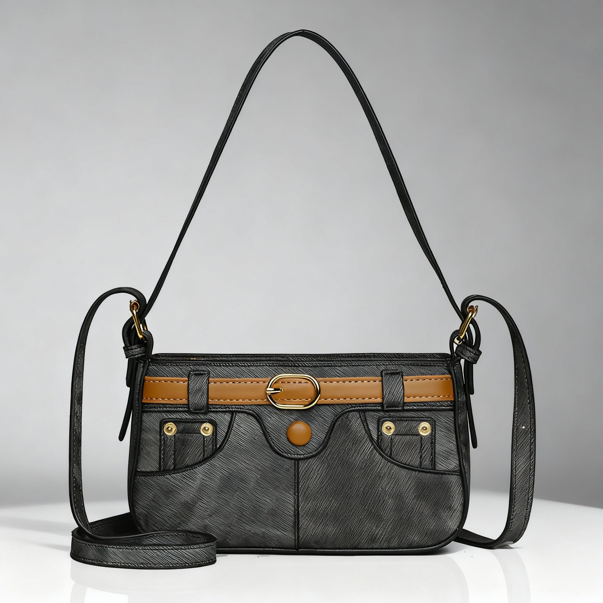 Stylish denim handbag