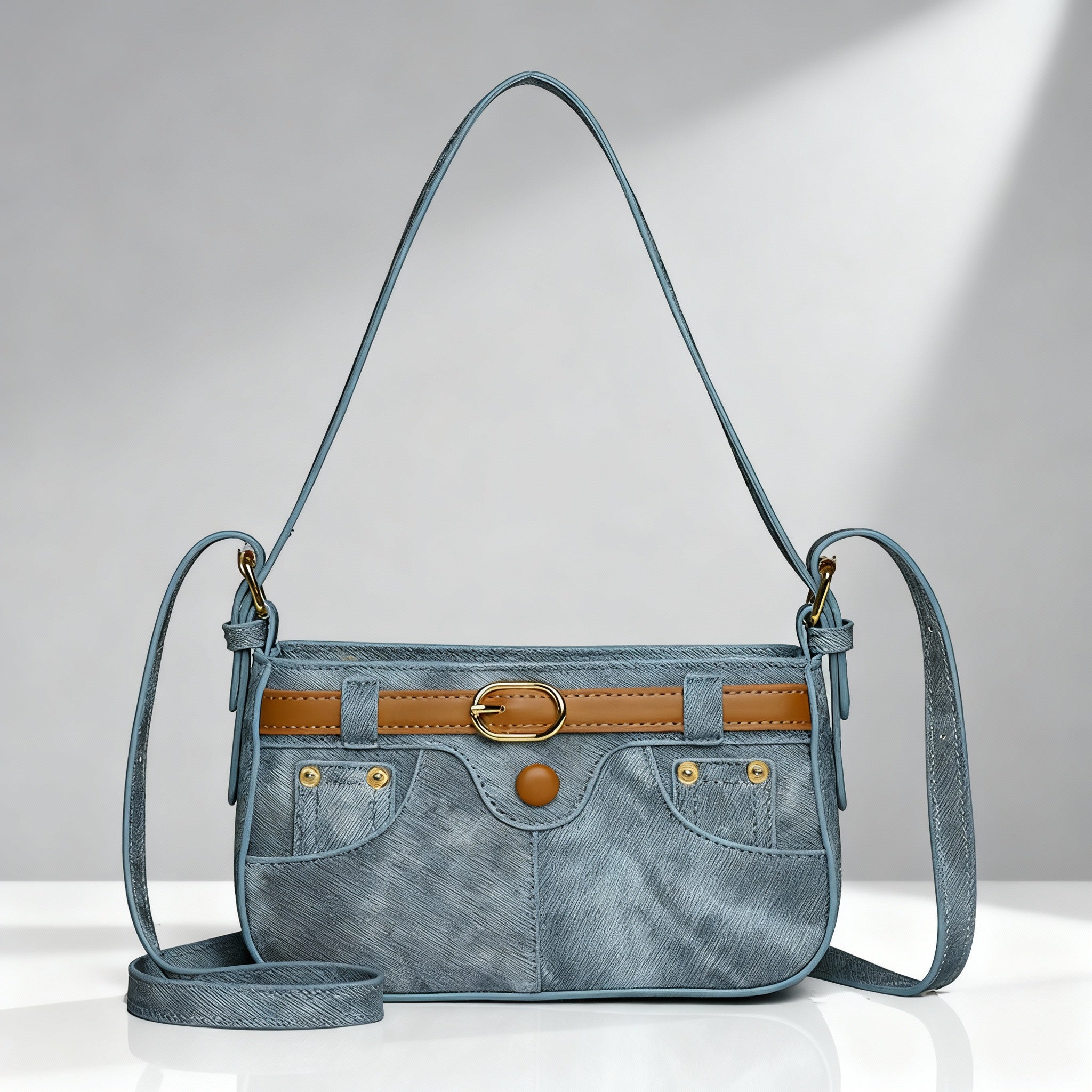 Stylish denim handbag