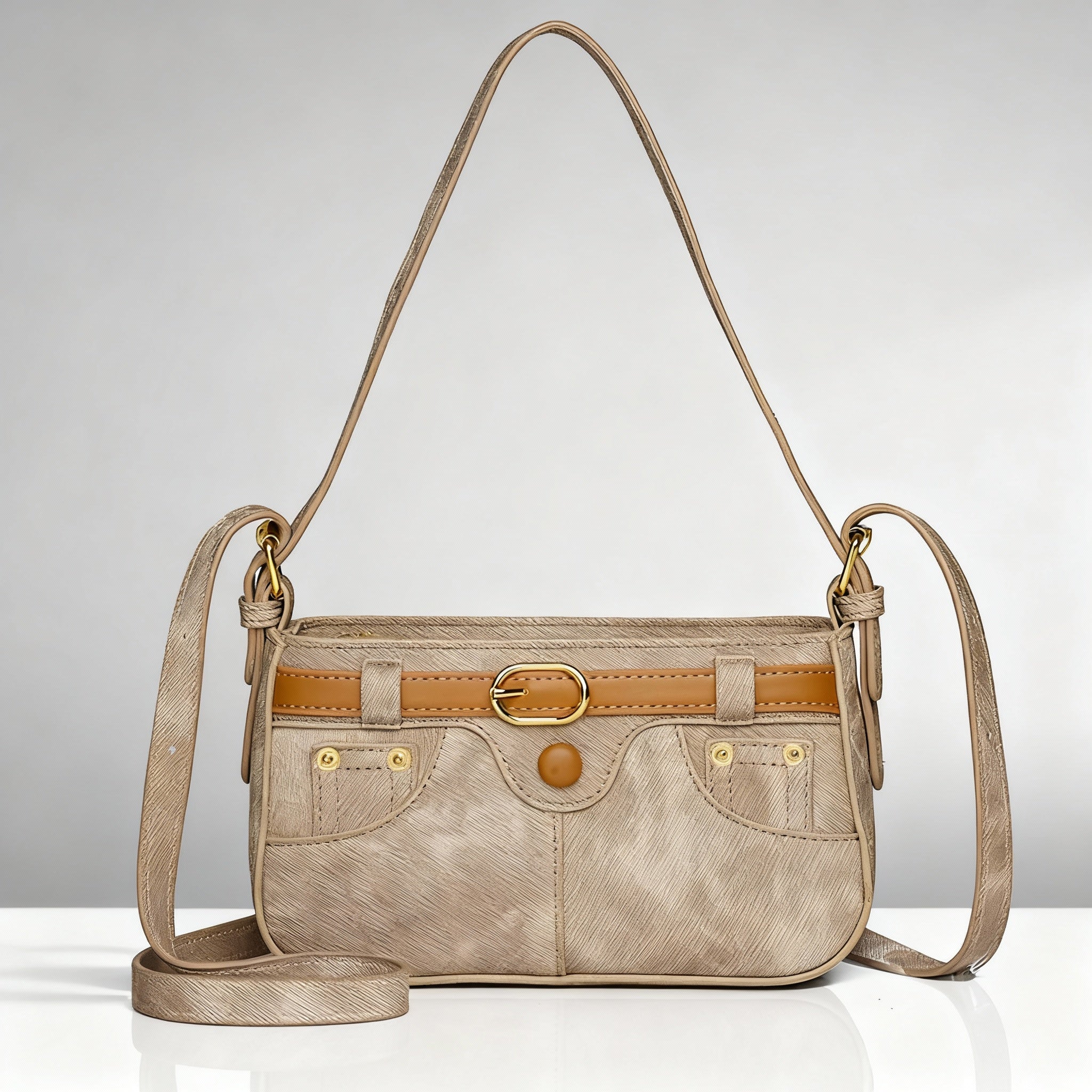 Stylish denim handbag