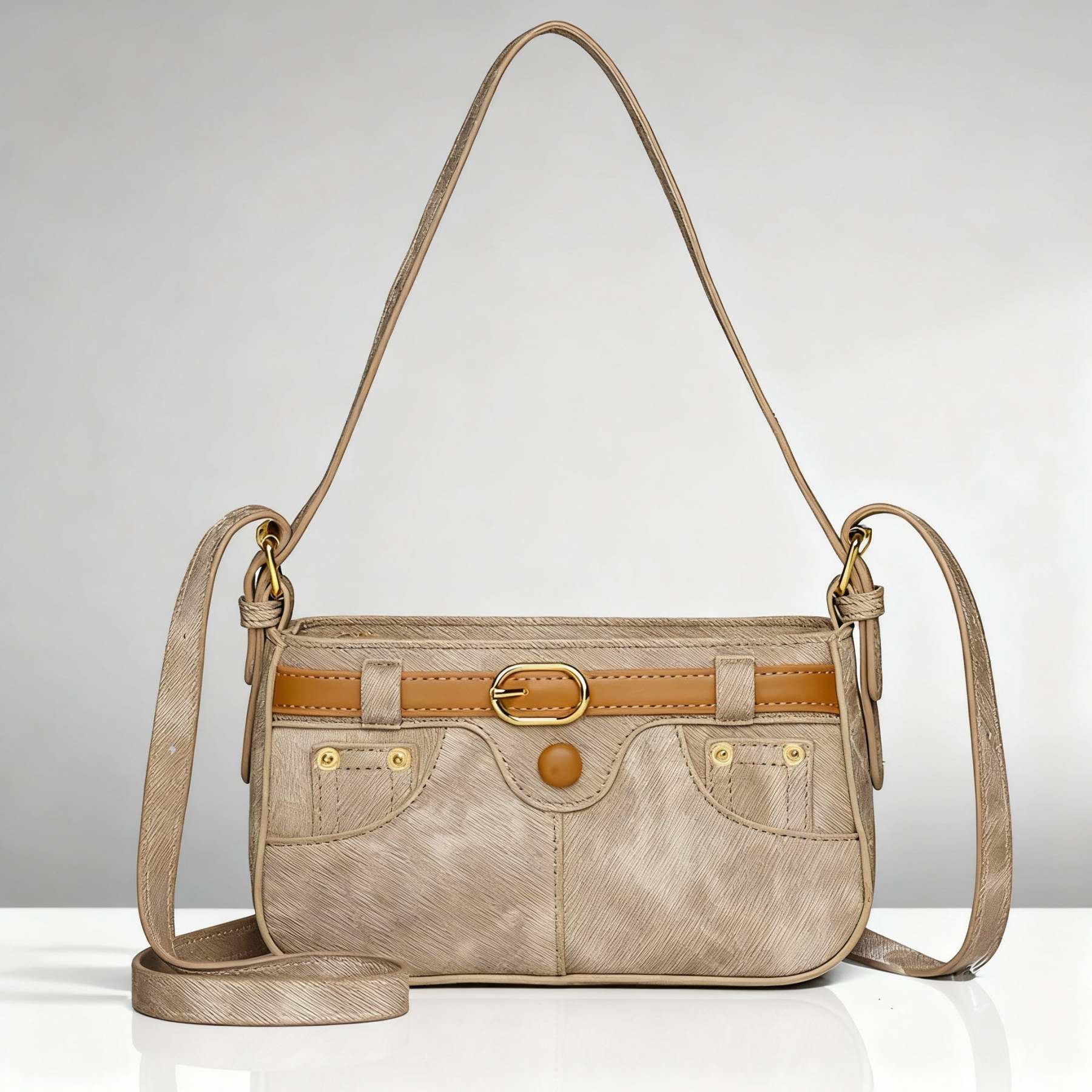 Stylish denim handbag