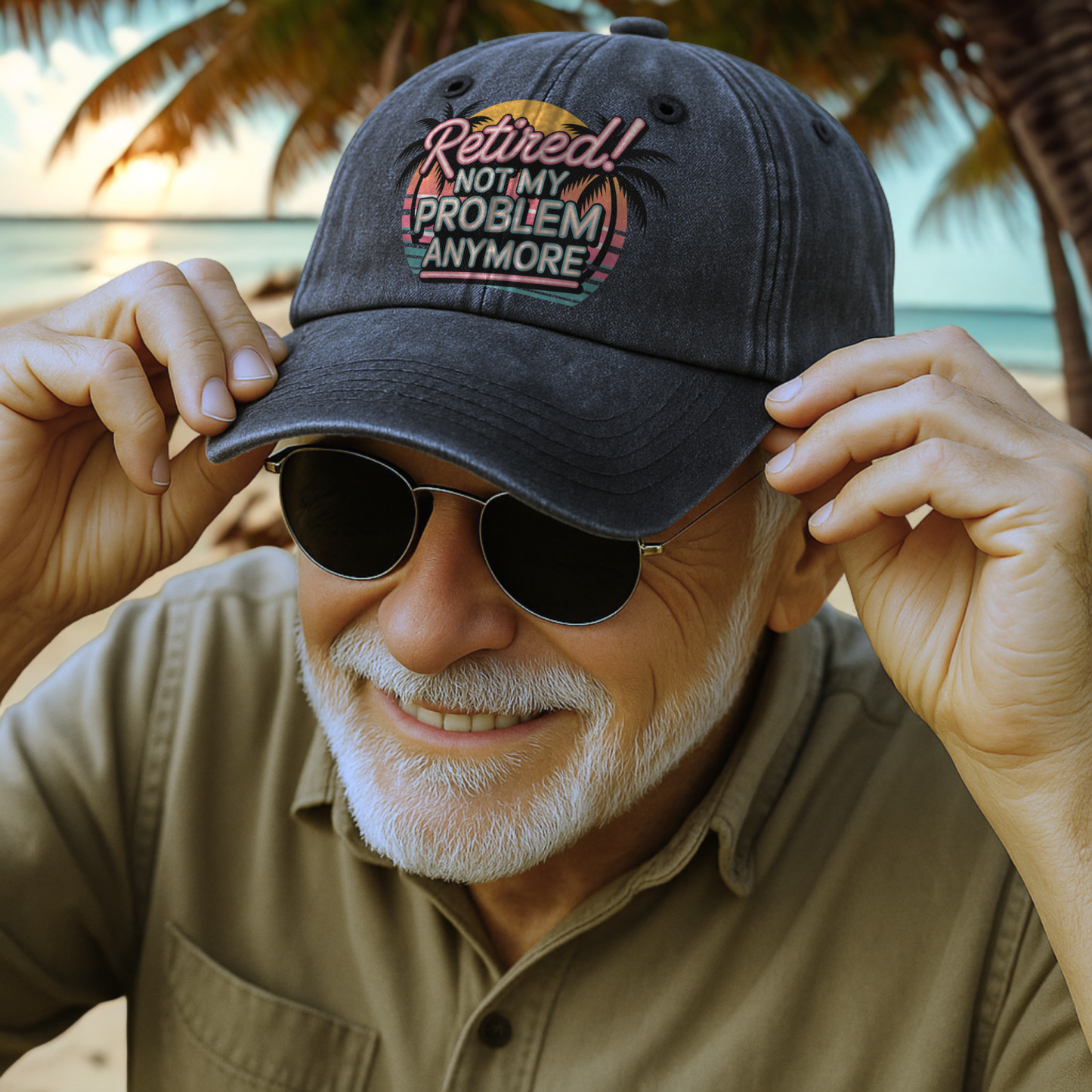 The "Out of Office" Neon Vibe Chill Cap