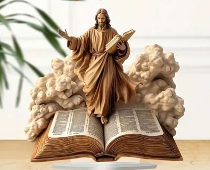 Newborn flat Christmas scene desktop decoration