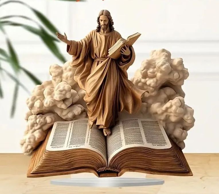 Newborn flat Christmas scene desktop decoration