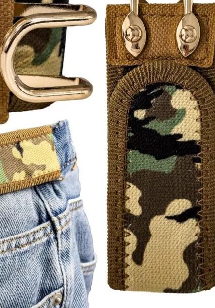 🔥Tactical Metal Hook Elastic Belt – Comfortable Unisex Design✨