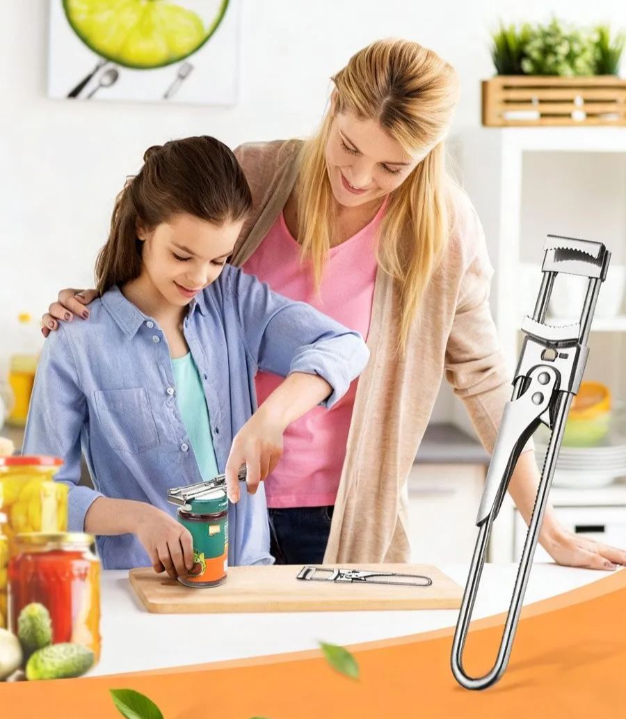 Adjustable multifunctional stainless steel can opener