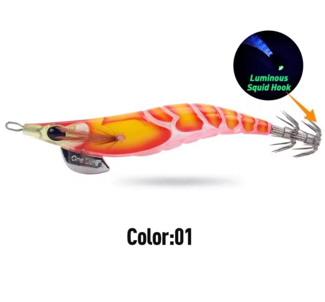 Premium Squid Jigs – Fishing Made Easy! - Kit 3pcs or 6pcs