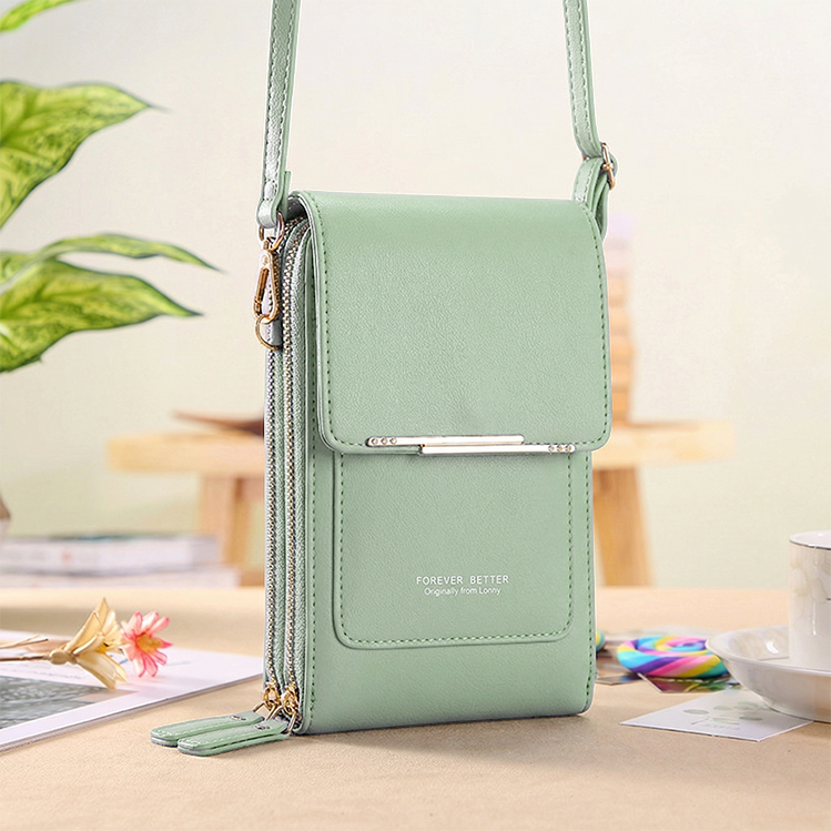 Simple And Elegant Women's Touchscreen Crossbody Phone Wallet