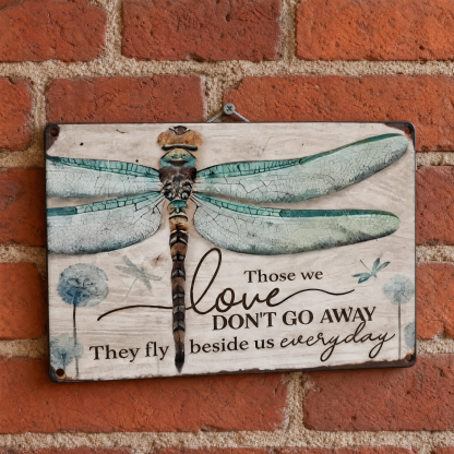 Dragonfly Memorial Plaque – Sympathy Gift