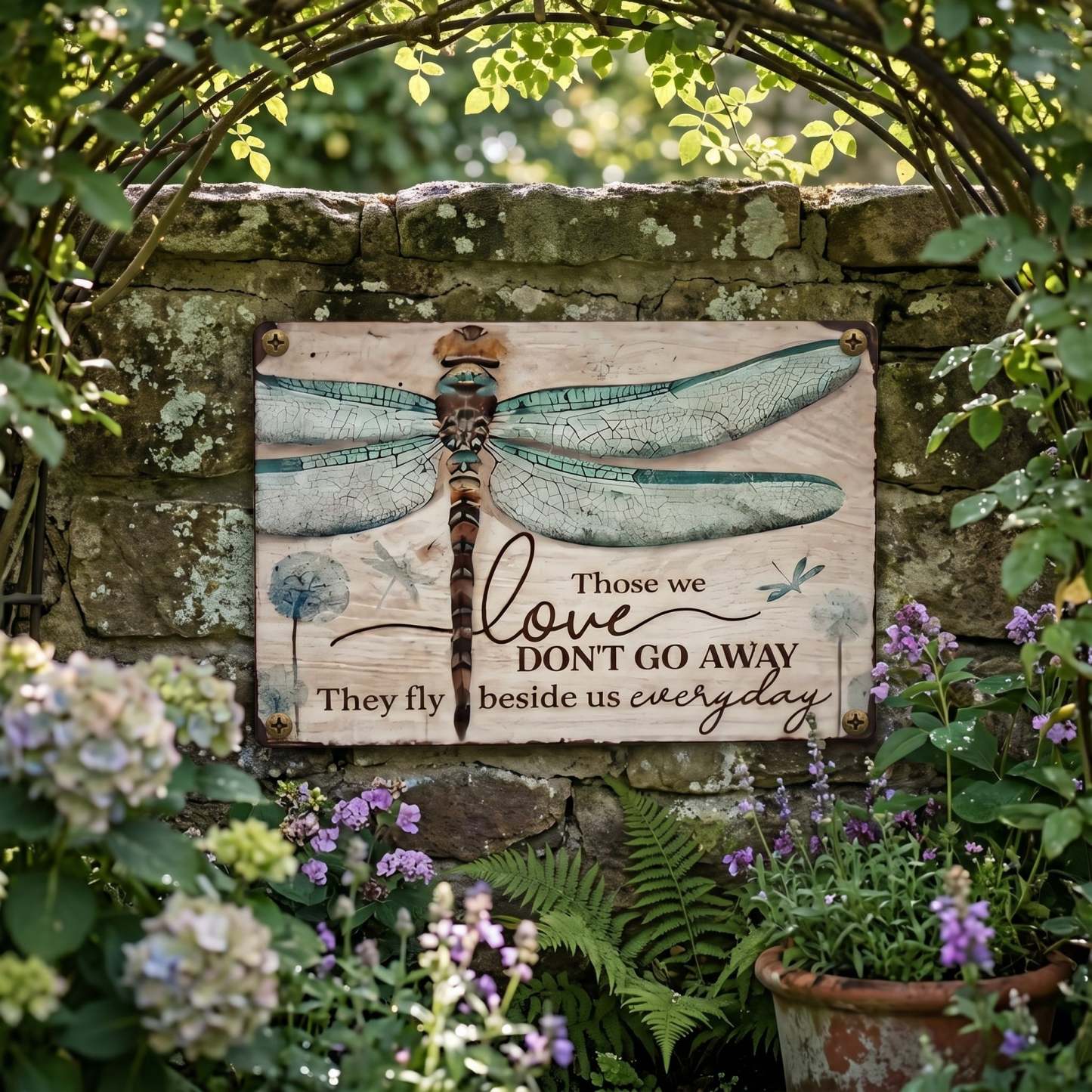 Dragonfly Memorial Plaque – Sympathy Gift