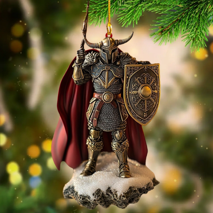 Christmas Ornament – Viking Knight Acrylic Ornament