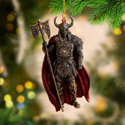 Christmas Ornament –  Viking Knight Acrylic Ornament