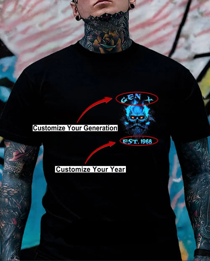 100% Bitter Old Fuckers Club Custom Year Gen X ,Boomer T-shirt