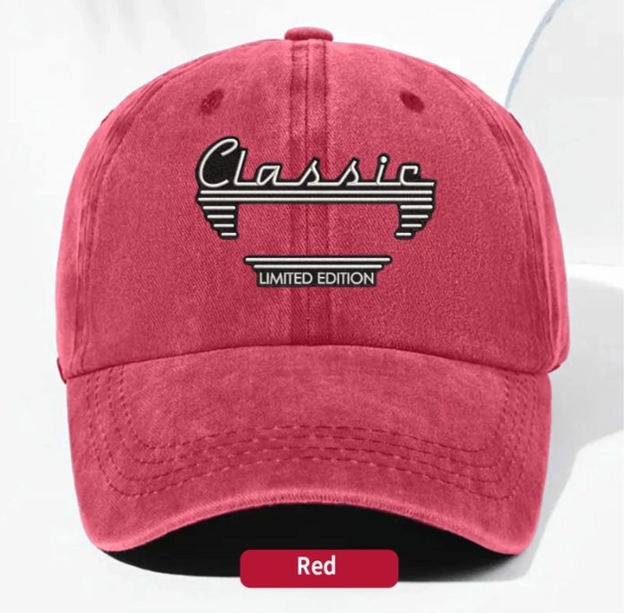 Personalized Washed Denim Baseball Cap, Custom Vintage Look Unique Gift for Dad or Friend