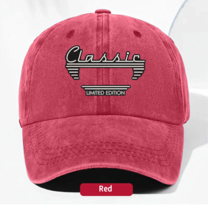 Personalized Washed Denim Baseball Cap, Custom Vintage Look Unique Gift for Dad or Friend