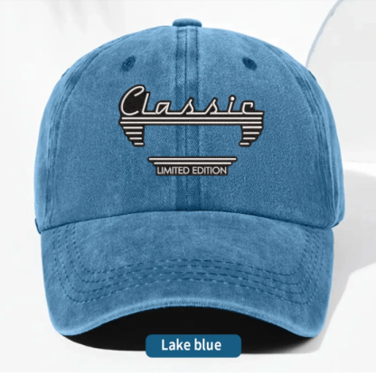 Personalized Washed Denim Baseball Cap, Custom Vintage Look Unique Gift for Dad or Friend