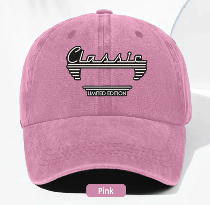 Personalized Washed Denim Baseball Cap, Custom Vintage Look Unique Gift for Dad or Friend