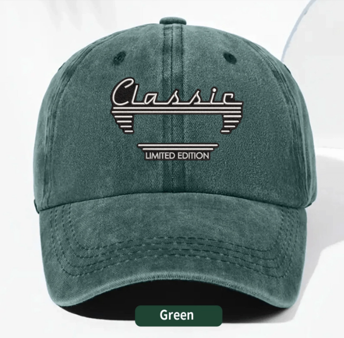 Personalized Washed Denim Baseball Cap, Custom Vintage Look Unique Gift for Dad or Friend
