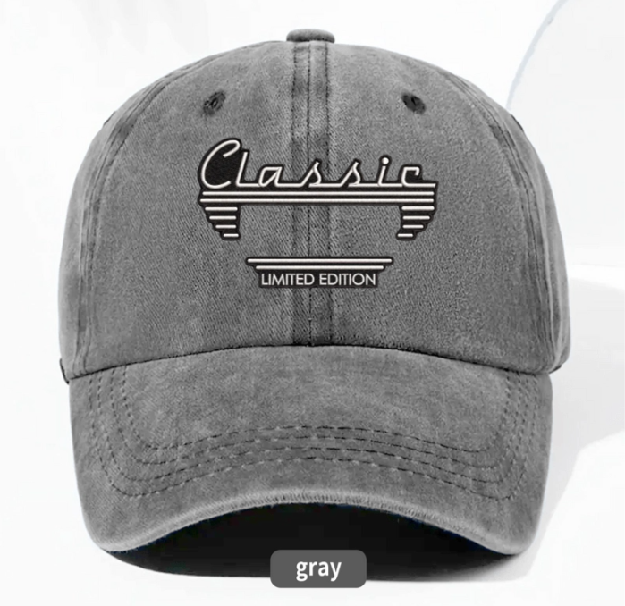 Personalized Washed Denim Baseball Cap, Custom Vintage Look Unique Gift for Dad or Friend