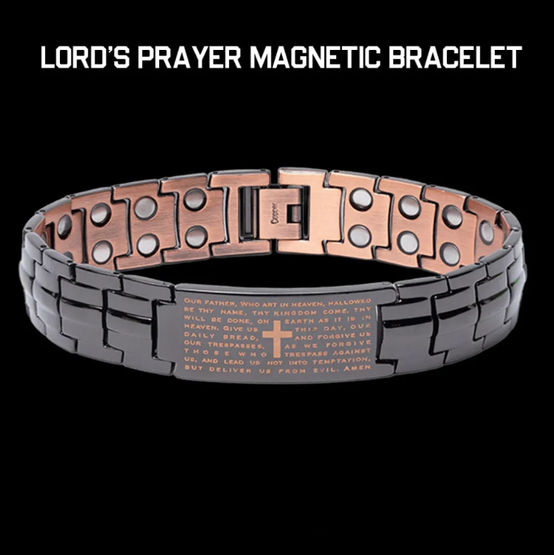 Power of the Lord’s Prayer Magnetic Copper Bracelet