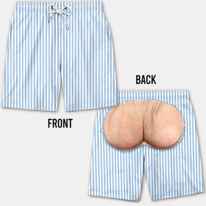 Custom Funny Men Swim Trunks - Personalized Summer Vacation And Travel Gifts For Husband, Son, Grandson, Yourself - Cheeky Mode On