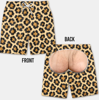 Custom Funny Men Swim Trunks - Personalized Summer Vacation And Travel Gifts For Husband, Son, Grandson, Yourself - Cheeky Mode On