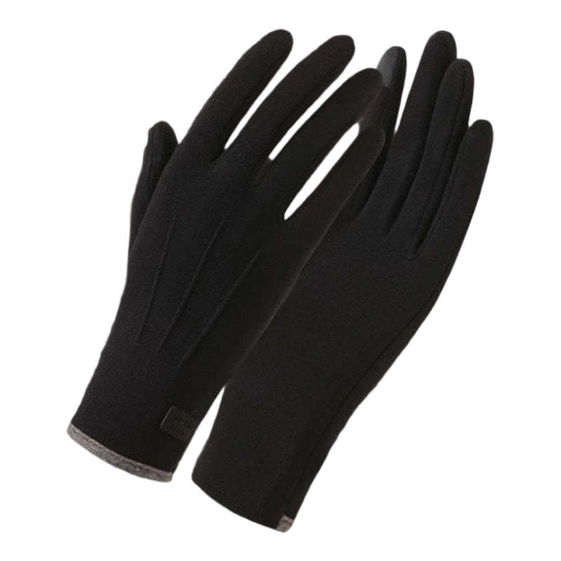 Windproof warm gloves with touchscreen and non-slip grip