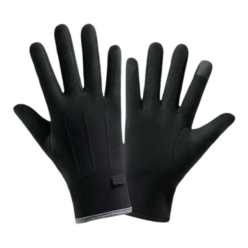 Windproof warm gloves with touchscreen and non-slip grip
