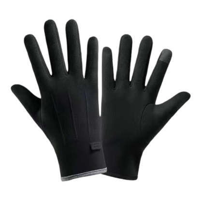 Windproof warm gloves with touchscreen and non-slip grip