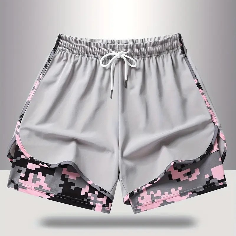 50% OFF NOW! 2-in-1 Athletic Shorts �C Breathable Fabric, Camo Liner & Side Pockets for Women ��