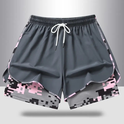 🩳 50% OFF NOW! ✨ 2-in-1 Athletic Shorts – Breathable Fabric, Camo Liner & Side Pockets for Women 🏃‍♀️