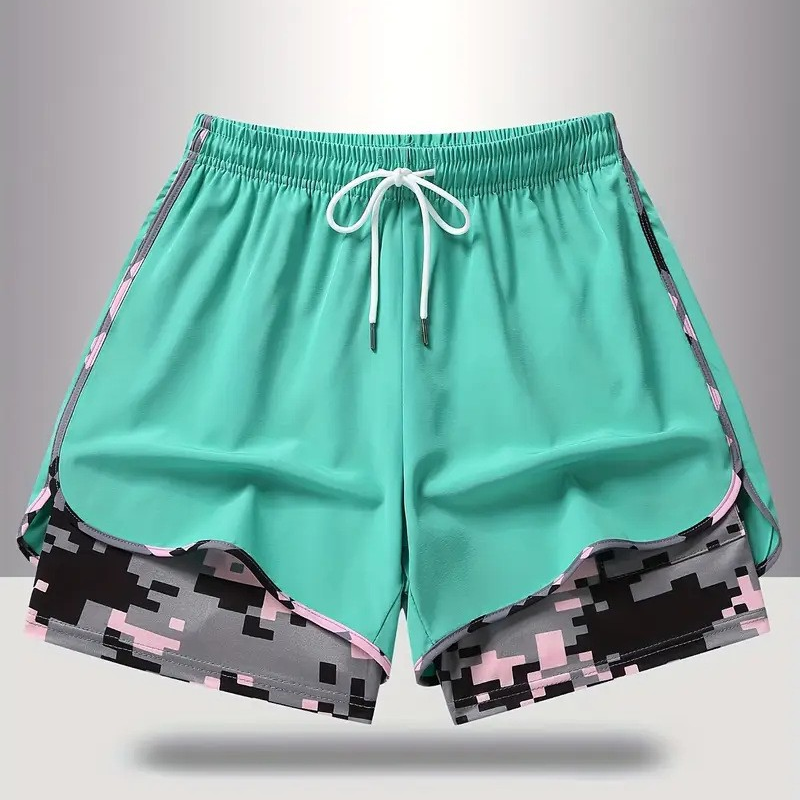 🩳 50% OFF NOW! ✨ 2-in-1 Athletic Shorts – Breathable Fabric, Camo Liner & Side Pockets for Women 🏃‍♀️