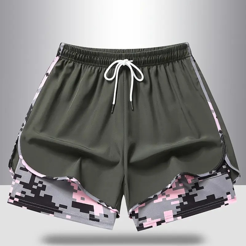 🩳 50% OFF NOW! ✨ 2-in-1 Athletic Shorts – Breathable Fabric, Camo Liner & Side Pockets for Women 🏃‍♀️