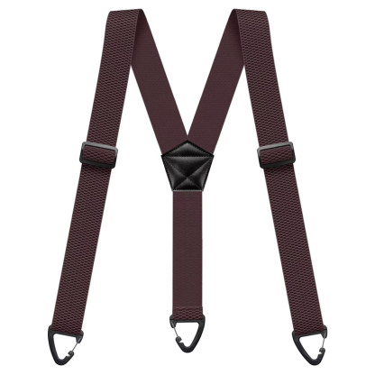 Men's X-Back Suspenders with Hook Clips