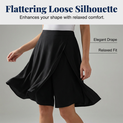 ⏰🔥LIMITED TIME 50% OFF! 💃 Women’s Casual Elastic Waist Wrap Skort – Comfortable, Flowy & Perfect for Summer Days ☀️✨