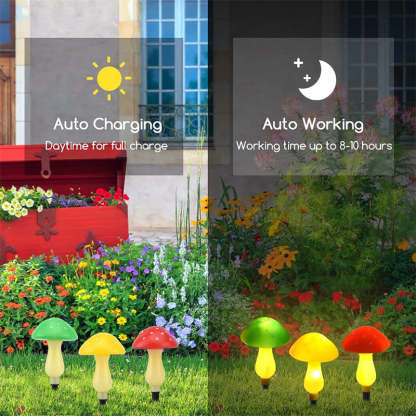 Waterproof Solar Mushroom Light