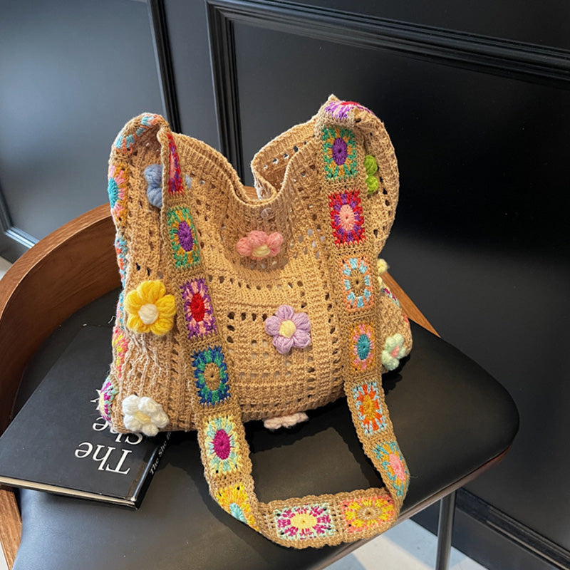 📢📢50% OFF !! ⏰Women’s Crochet Ethnic Shoulder Bag