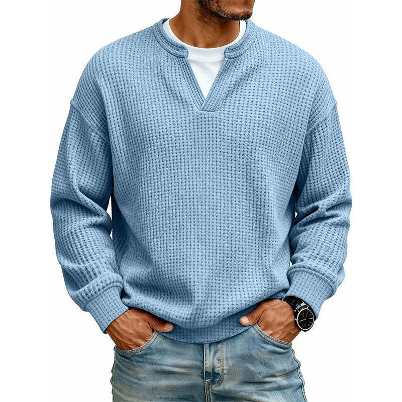 Layered Comfort Waffle Tee