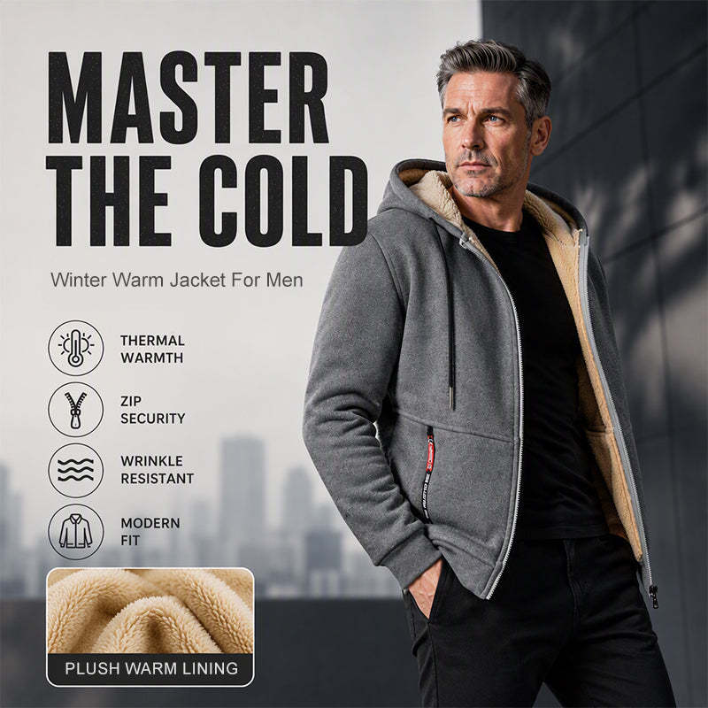 ❄️ Built for Cold Days | Men's Warm Hooded Winter Jacket 