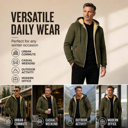 ❄️ Built for Cold Days | Men's Warm Hooded Winter Jacket 