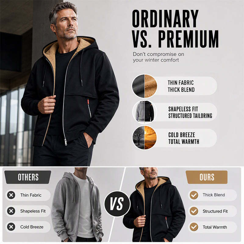 ❄️ Built for Cold Days | Men's Warm Hooded Winter Jacket 