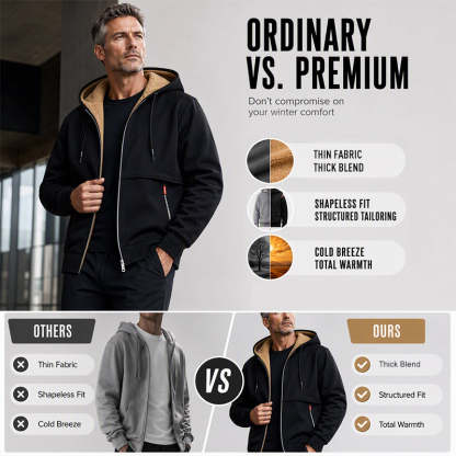 ❄️ Built for Cold Days | Men's Warm Hooded Winter Jacket 
