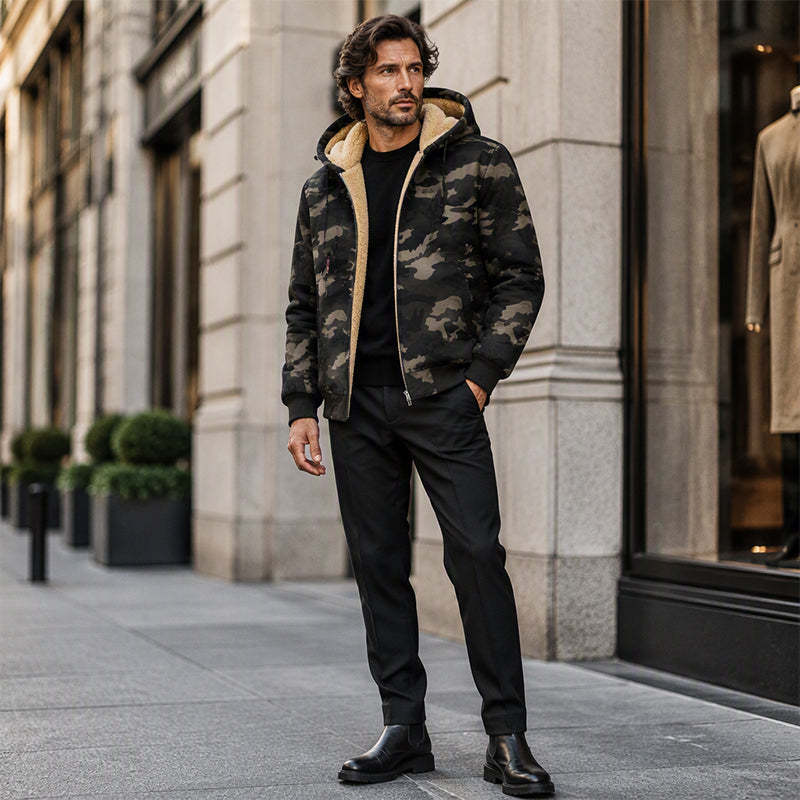 ❄️ Built for Cold Days | Men's Warm Hooded Winter Jacket 