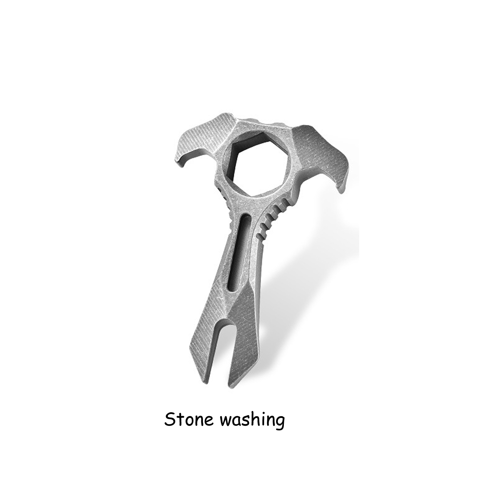 Titanium EDC Pry Bar, 1.85Inch Mini Multitool Mighty Bar, Lightweight 11g Non-Magnetic Titanium Tool for Outdoor Survival, Precision Work, Bottle Opening, Portable EDC Gear