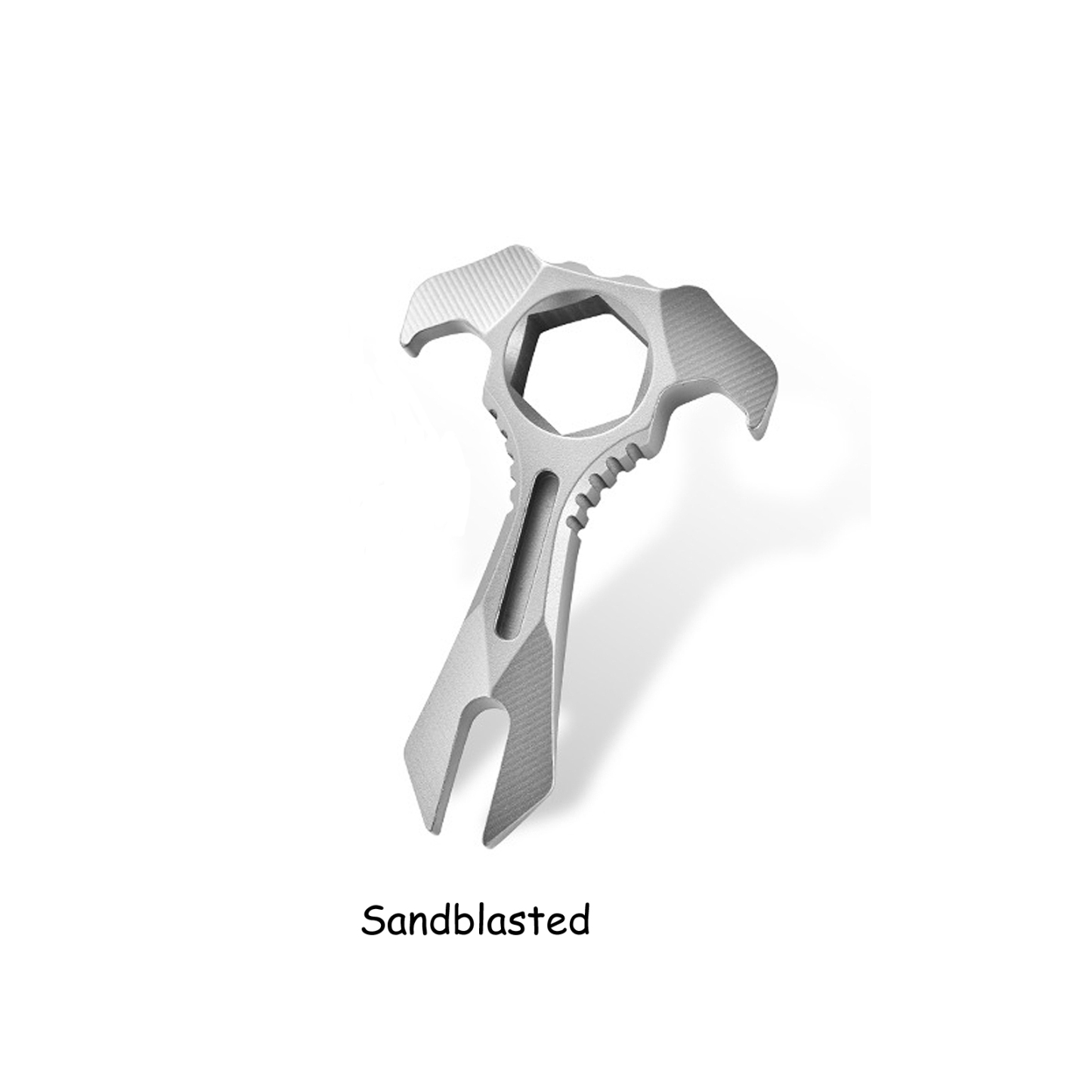 Titanium EDC Pry Bar, 1.85Inch Mini Multitool Mighty Bar, Lightweight 11g Non-Magnetic Titanium Tool for Outdoor Survival, Precision Work, Bottle Opening, Portable EDC Gear