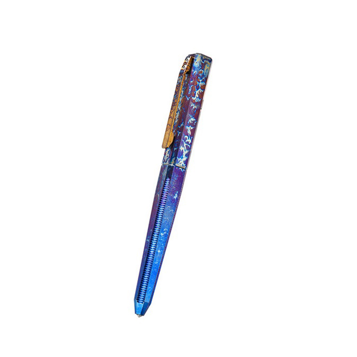 Titanium Tactical EDC Pen, Lightweight & Durable Survival Pen with Tungsten Steel Glass Breaker, G2 Refill Compatible, Comfortable Anti-Slip Grip for Daily Carry, Outdoor & Emergency Use