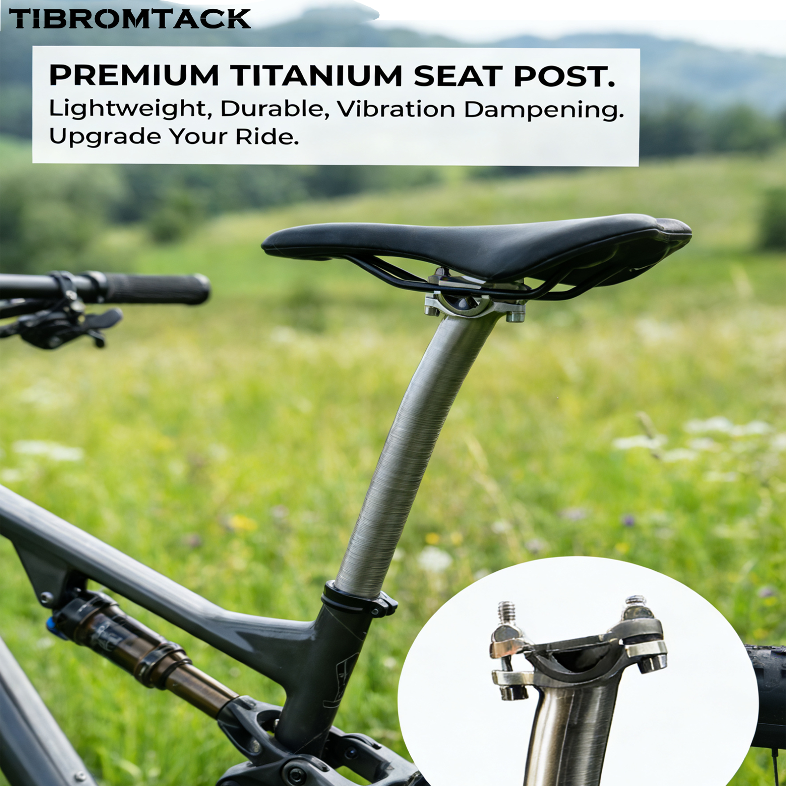 Titanium Bike Seatpost: Redefine Your Ride Engineered from premium GR9 titanium
