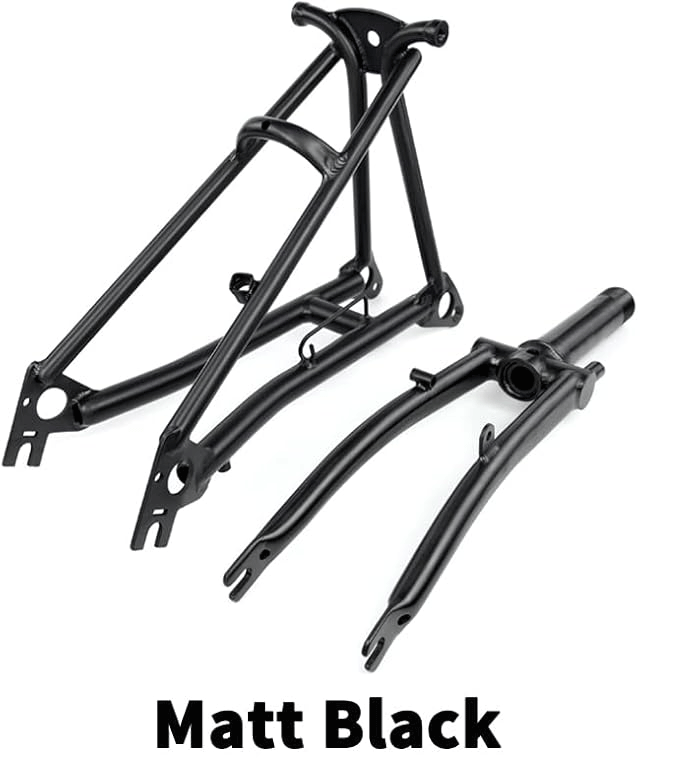 TIBROMTACK Titanium Fork and Rear Triangle for Brompton Bicycle 16 Inches Ultra Light Folding Bike Grade9 Ti Frame