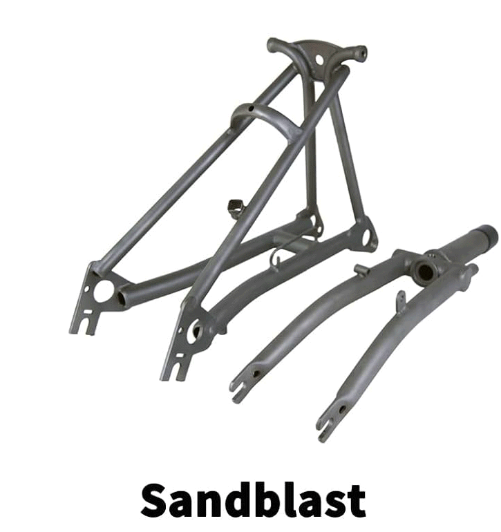 TIBROMTACK Titanium Fork and Rear Triangle for Brompton Bicycle 16 Inches Ultra Light Folding Bike Grade9 Ti Frame