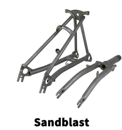 TIBROMTACK Titanium Fork and Rear Triangle for Brompton Bicycle 16 Inches Ultra Light Folding Bike Grade9 Ti Frame