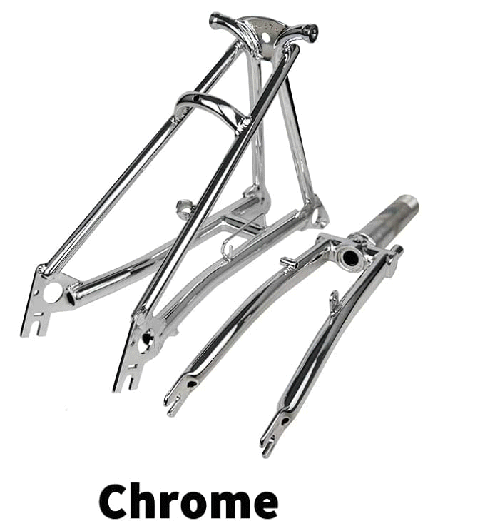 TIBROMTACK Titanium Fork and Rear Triangle for Brompton Bicycle 16 Inc